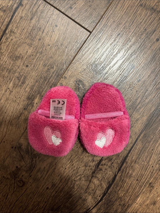 American Girl Other - American Girl Pink Heart Plush Doll Slippers